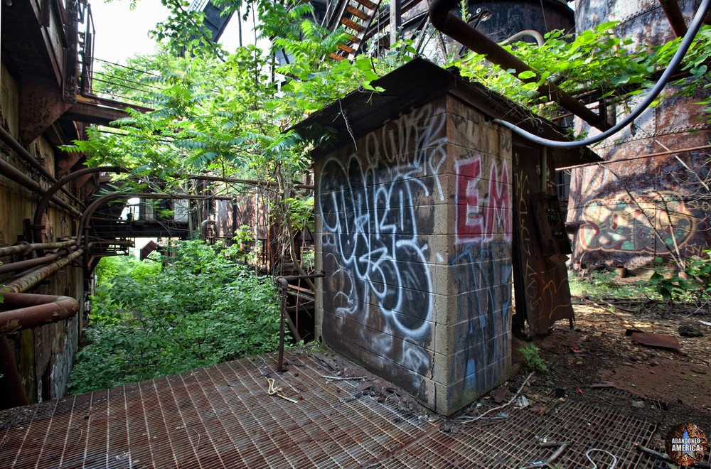 Carrie Furnaces (Rankin, PA) | Overgrown Deck - Carrie Furnaces