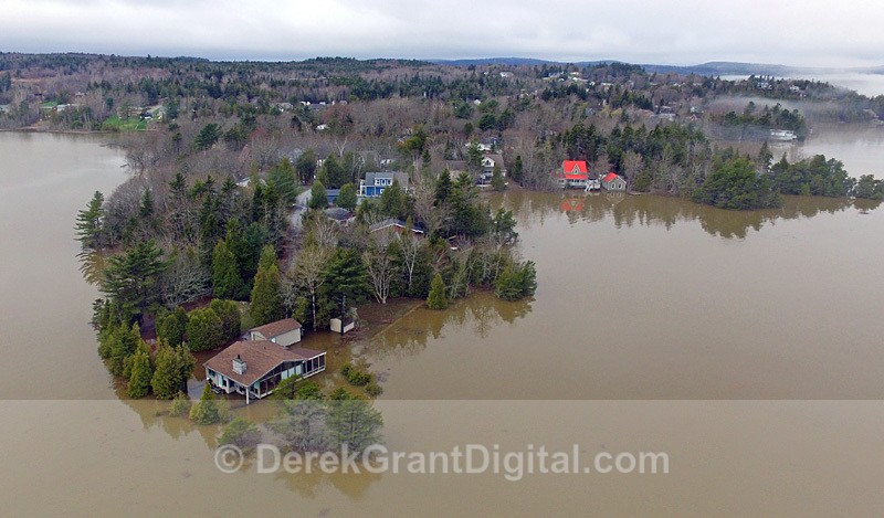 Belmont Edgewater Lane Saint John Flood 2018 NB Canada - Extreme Weather