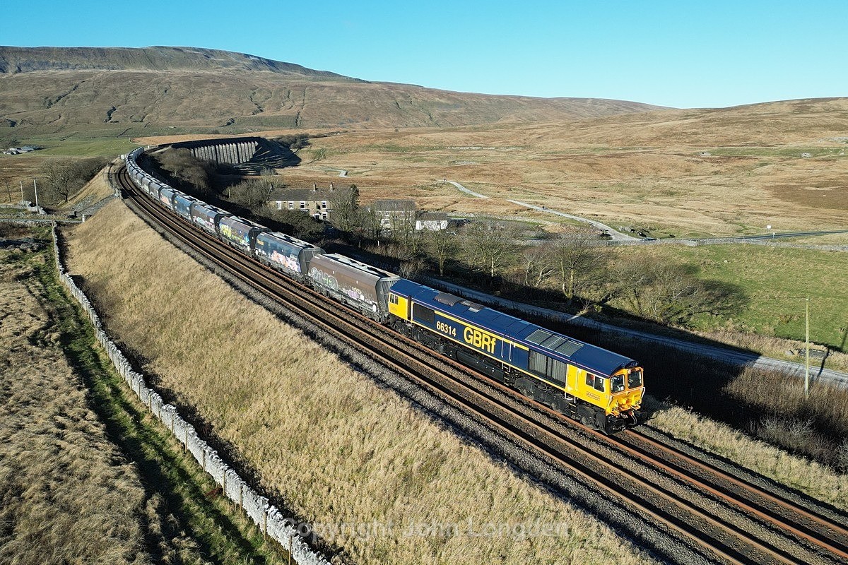 JL - 20.11.24 66314 6M38 Arcow - Bredbury, Ribblehead station - Latest shots