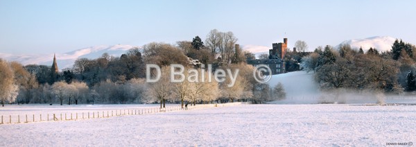 Panoramic landscape photo of the Vale of Clwyd