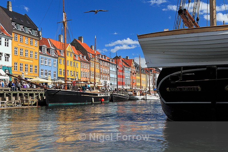 The 17th century waterfront at Nyhavn in Copenhagen - Copenhagen, Denmark