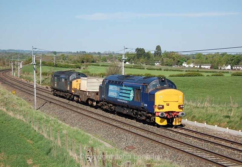 28.4.11 37218 & 37607 6C51 Sellafield - Heysham, Yanwath - West Coast Main Line (north to south)