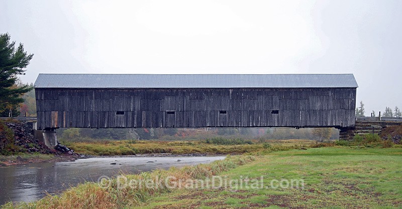 Gaspereau River #2 Covered Bridge Upper Gaspereau New Brunswick - Covered Bridges of New Brunswick