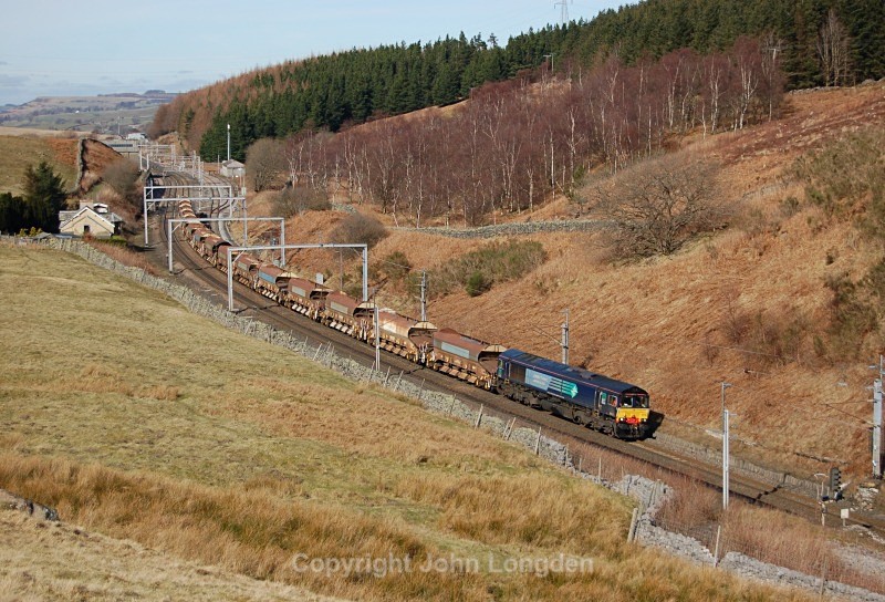 10.3.14 - 66433 6M27 Mossend - Shap, Shap summit - West Coast Main Line (north to south)