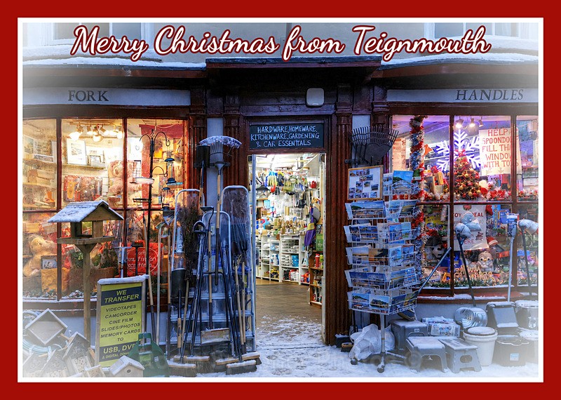 XM079 NEW 2026 - Xmas -  Fork Handles Teignmouth - XMAS CARDS Teignmouth and Shaldon