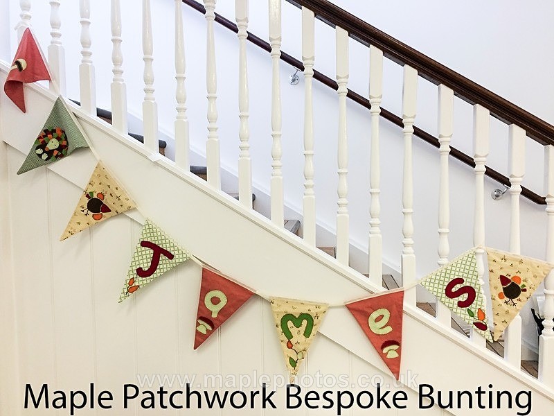 Bespoke Applique Bunting - Commercial Photography and Photographic Services