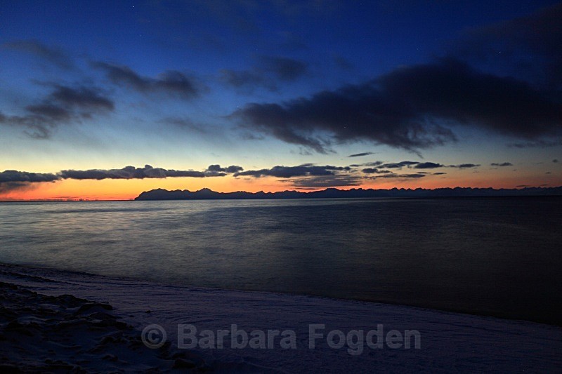 Sunset in Isfjorden 4844 - Autumn