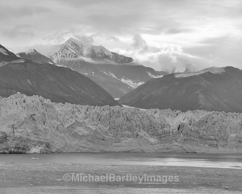 Glacier View - Black and White