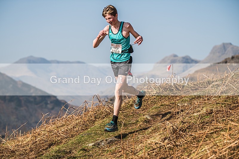 Elterwater-328 - Kendal Winter League Elterwater Under 15/17 Fell Races Sunday 9th March 2025