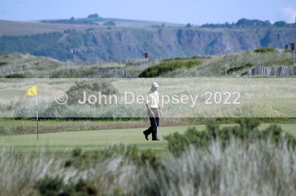 Alone on the First green - Golf