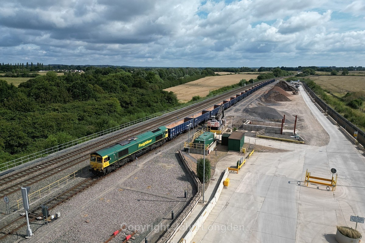 JL - 21.7.23 66546 6C58 Oxford Banbury Rd - East Usk Yard, Oxford B Rd - Chiltern Routes (north to south)