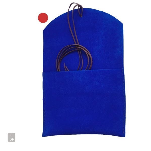 blue wallet SOLD - Suede art wallets