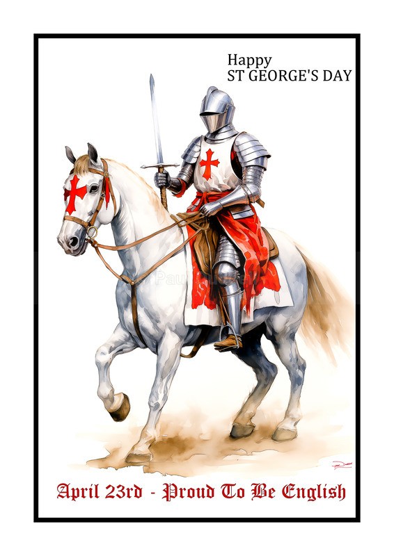 Proud To Be English, St George's Day Paintings by Paul Duddell, Whispers & Strokes - Artist, Painter, and Photographer