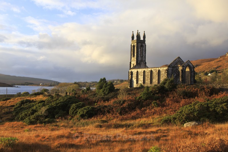 Dunlewey Church and Lough - West of Ireland