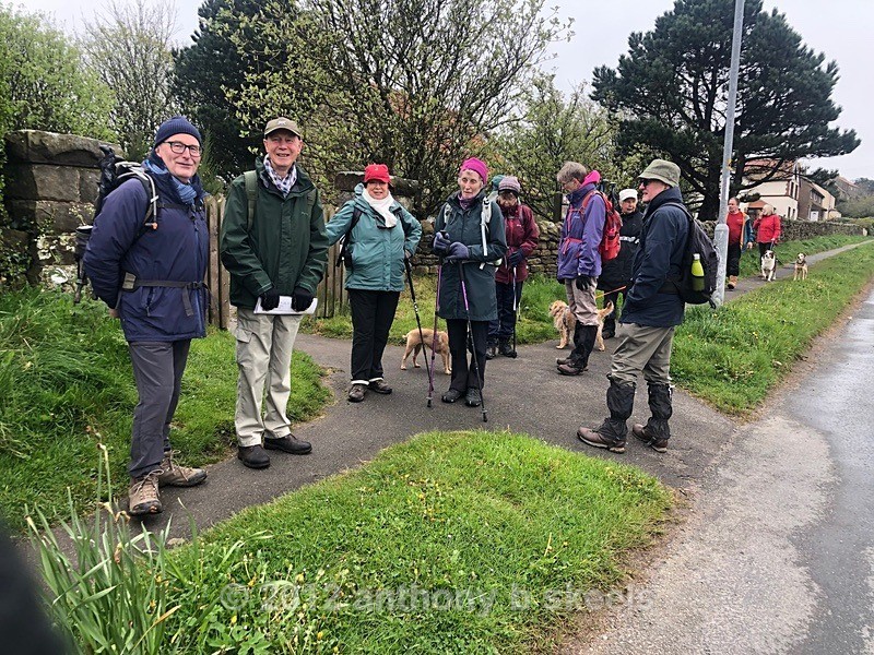 039 Walkers  gathering for the walk to Robin Hoods Bay - York Minster Walkers Collection 2024