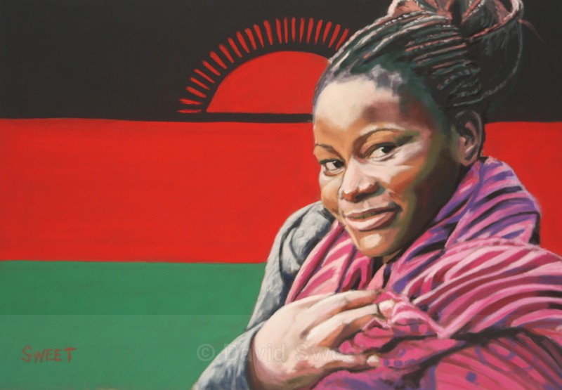 Malawian Woman - Paintings