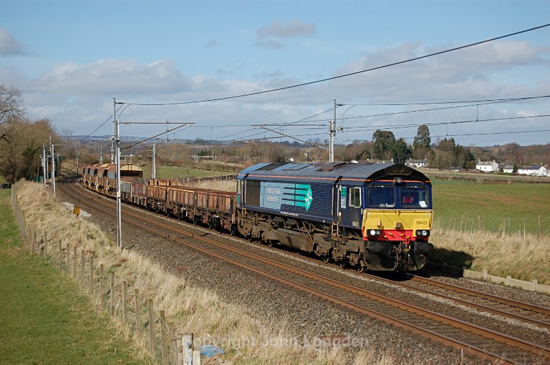 JL - 25.3.16 66423 6K05 Carlisle - Crewe, Yanwath - West Coast Main Line (north to south)