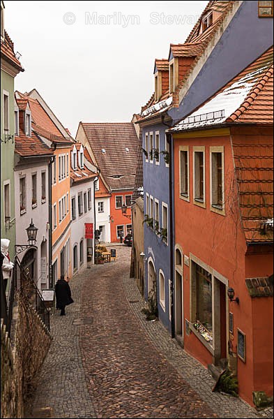 Street scene - Prague to Berlin along the Elbe river