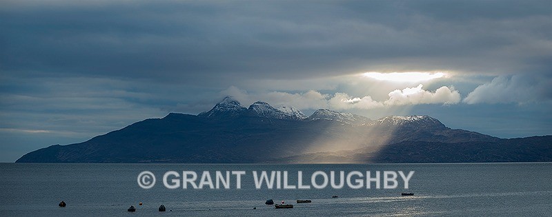 'under the spotlight' The Isle of Rum - Panorama