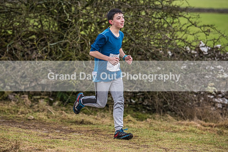 Cunswick U15  U17-80 - Kendal Winter League Cunswick Scar Junior Under 15 & 17 Fell Races Sunday 26th January 2025
