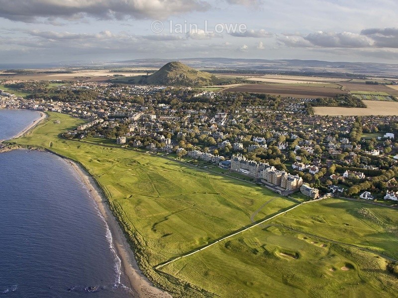 Aerial 15th, 16th & 17th - North Berwick Golf Links