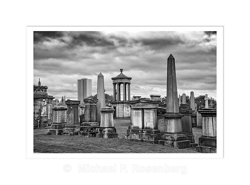 Monuments, Necropolis, Glasgow Scotland - Scotland, UK
