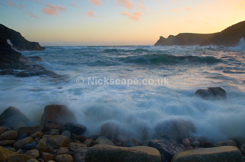 Landscape Photography from a Stormy Evening at the secluded Nanjizal Beach and Mill Bay in Cornwall