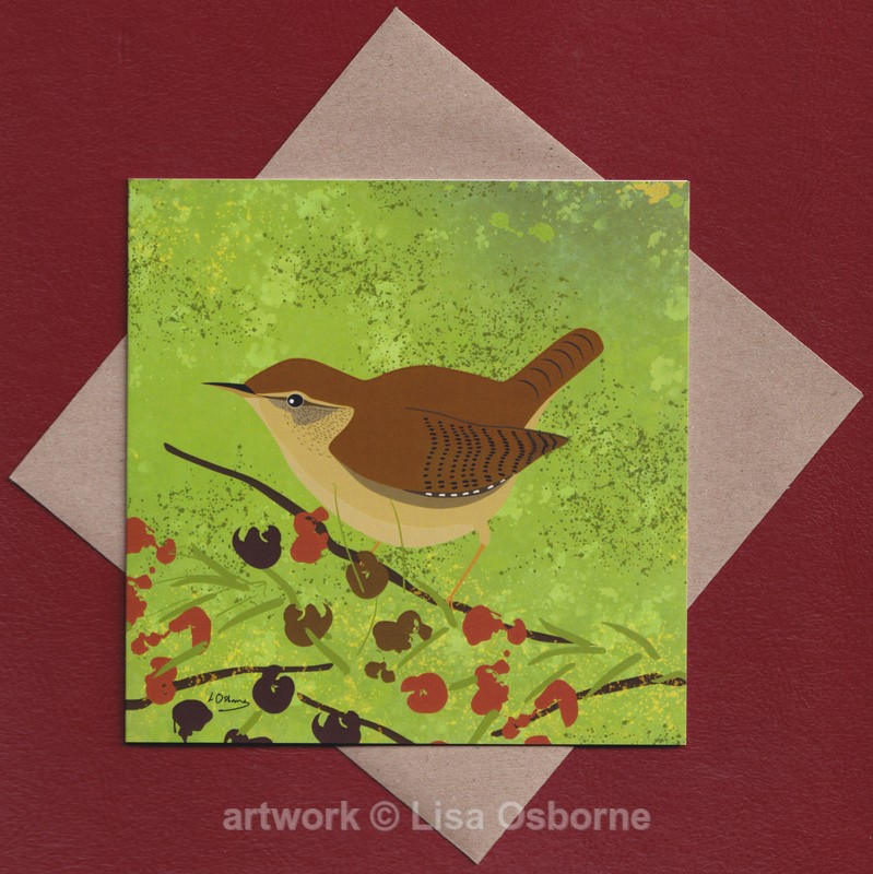 Wren greetings card - GREETINGS CARDS