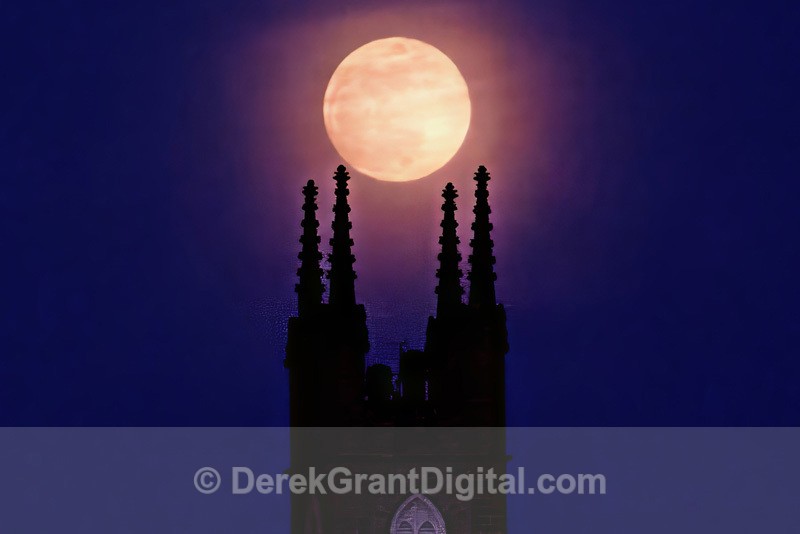 Stone Church, Full Moon - 2, Saint John, NB, Canada