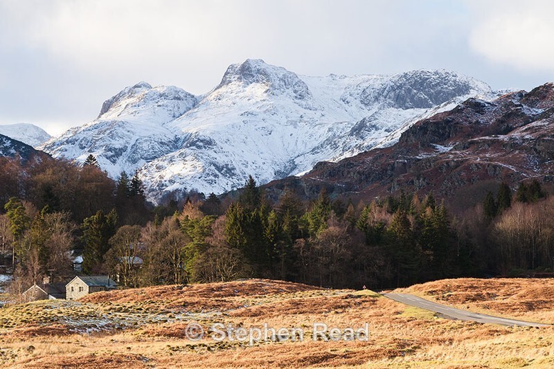 Snow on the Langdale Pikes
