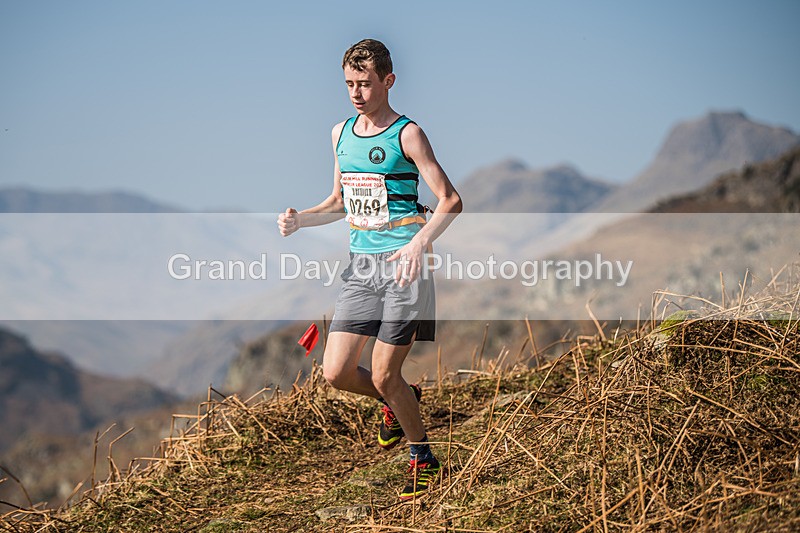 Elterwater-370 - Kendal Winter League Elterwater Under 15/17 Fell Races Sunday 9th March 2025