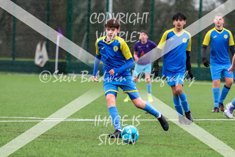 1DX20560 - 2026-02-15 FC Abbey Meads U13 Purple V Royal Wootton Bassett Town Youth U13 Yellow