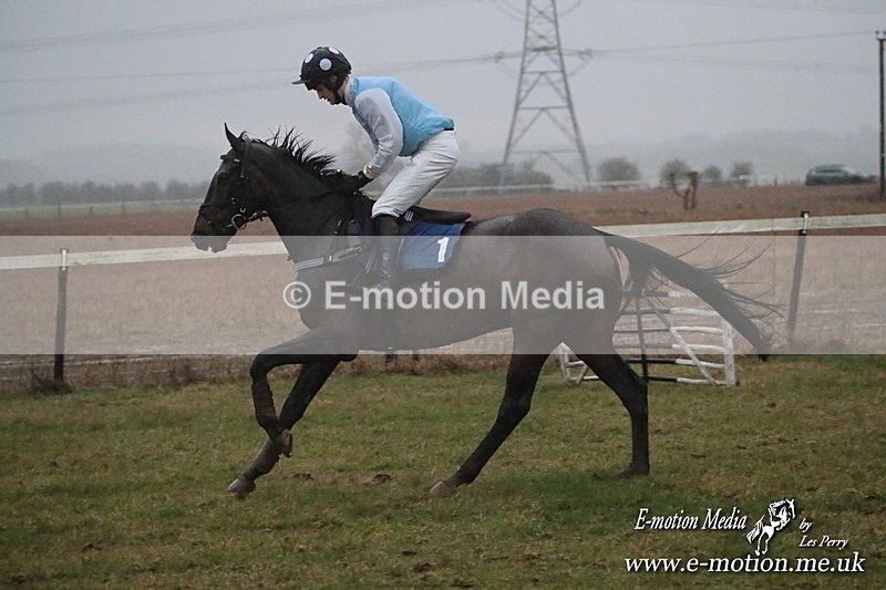 PtP 260125 1210 - Cocklebarrow Point-to-Point racing with the Heythrop Hunt 26/01/25