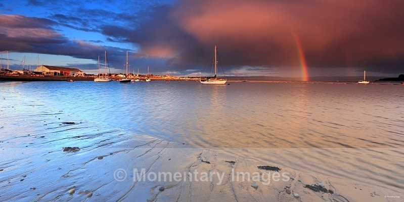 Rainbow over Findhorn - At the waters edge gallery