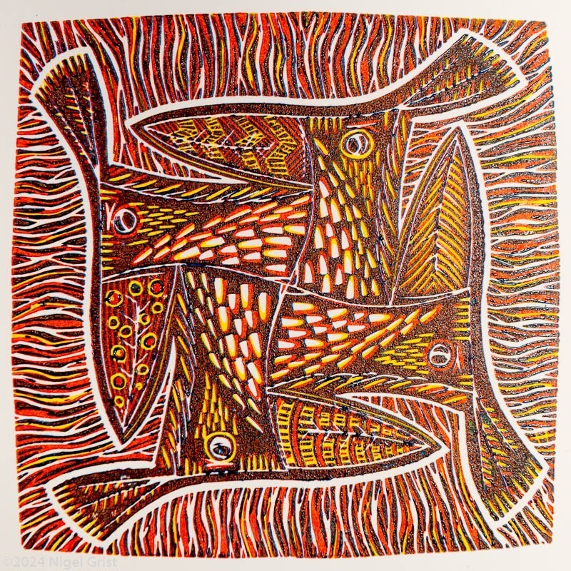  - Linocut