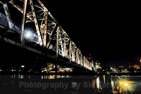 Junction Bridge at Night - Cityscapes and buildings