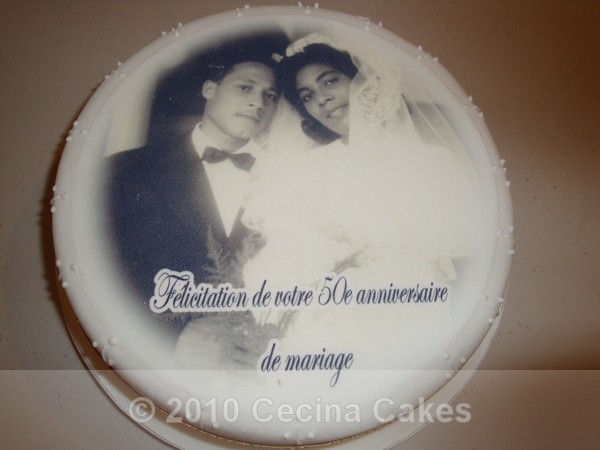 Photo cake - Celebration including Photo cake (Click on picture to enlarge)