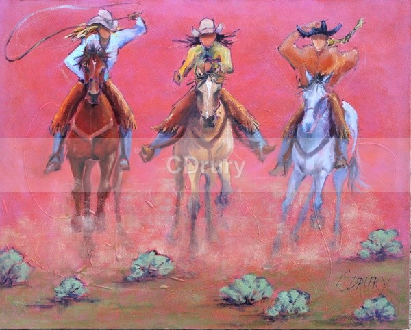 CL12171 Cowgirls to the Rescue - Horses and Cowgirls