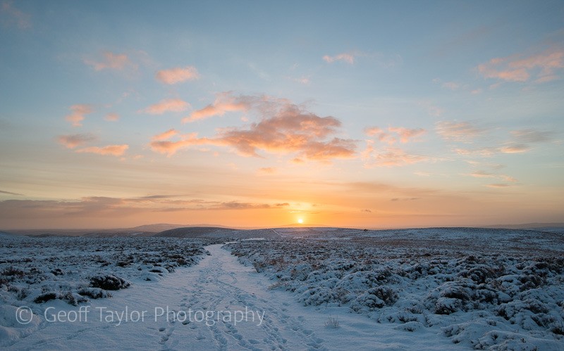 Sunrise over The Long Mynd - The Long Mynd