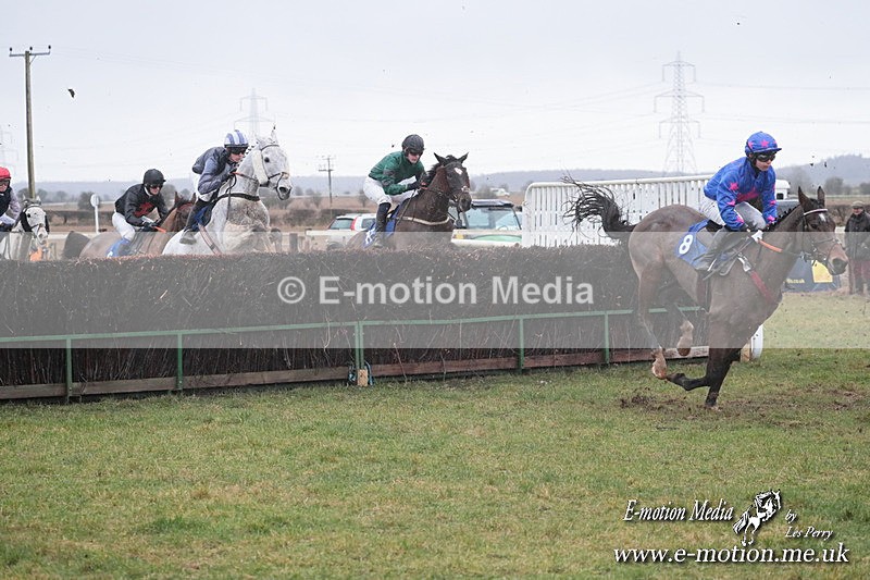 PtP 260125 545 - Cocklebarrow Point-to-Point racing with the Heythrop Hunt 26/01/25