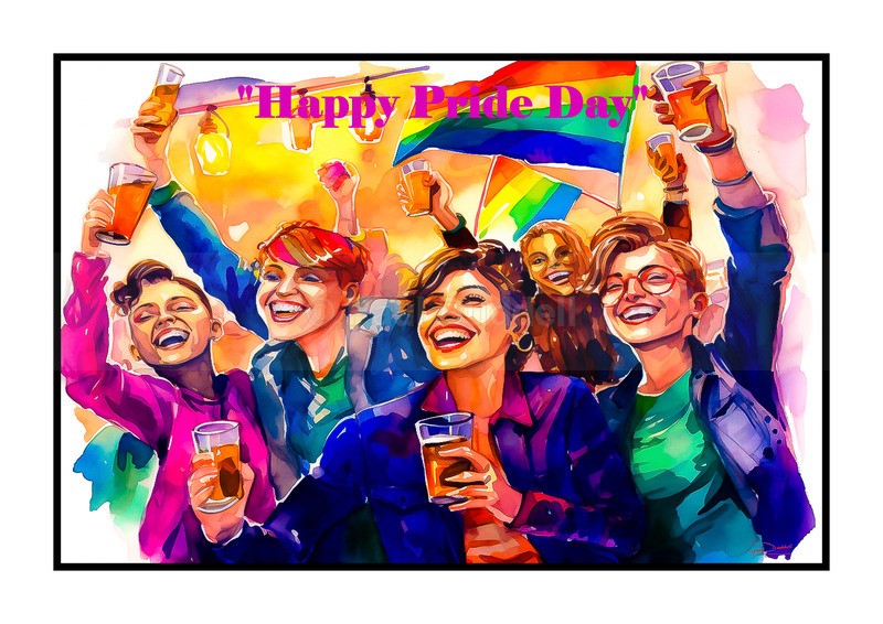 Spectrum of Joy, Pride Day Paintings by Paul Duddell, Whispers & Strokes - Artist, Painter, and Photographer
