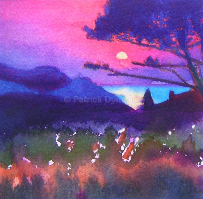 Moon Rising - South of France