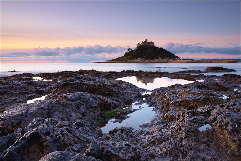 St Michaels Mount Reflected - Photographs of Cornwall