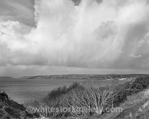 Rain Storms Over Gairloch - Scotland: Black and White