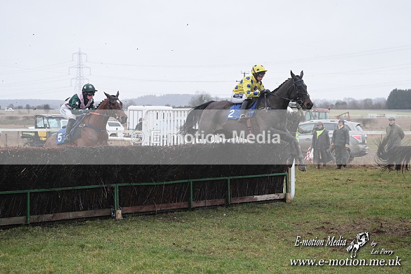 PtP 260125 731 - Cocklebarrow Point-to-Point racing with the Heythrop Hunt 26/01/25
