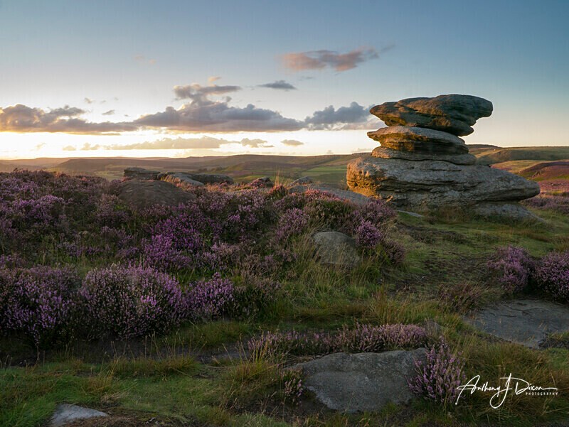 Over Owler Tor Sunset - Peak District