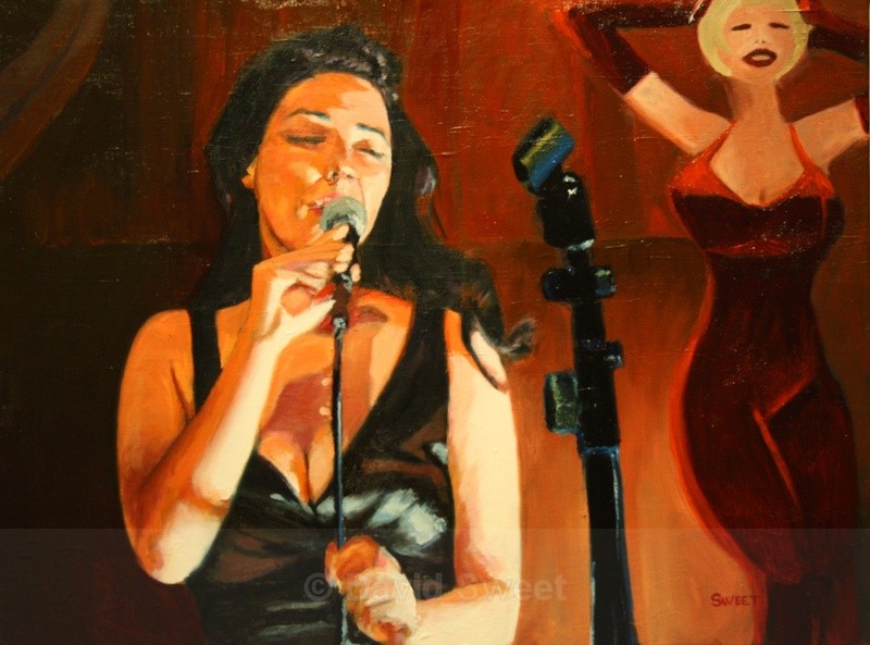 Bert's Bar Jazz - Oil Paintings
