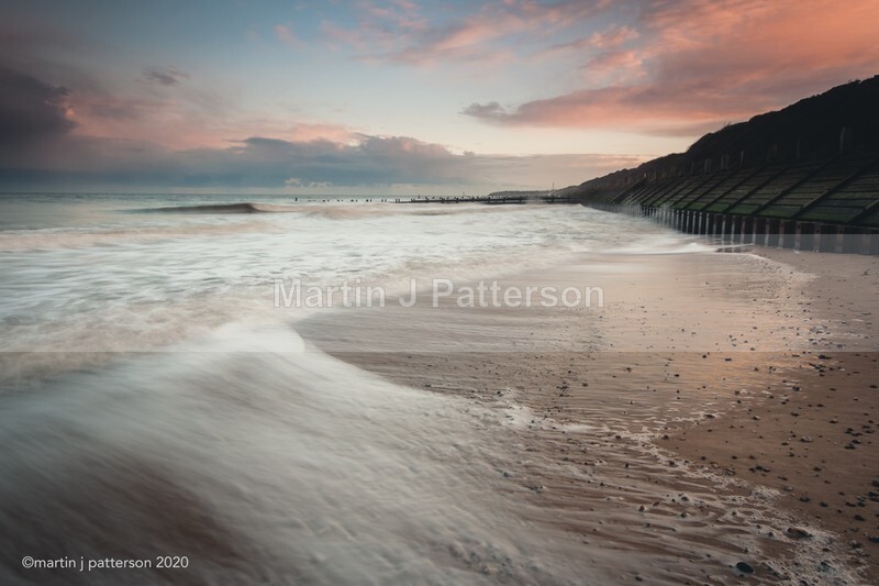 Gorleston Beach Autumn Sunset Surf - 2020