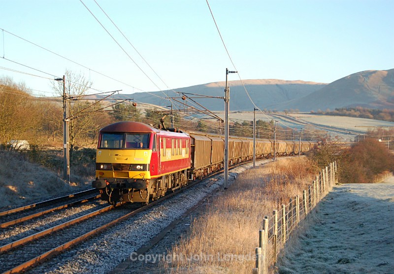 3.12.14 - 90028 6M03 Shieldmuir - Warrington RMT, Beckfoot - West Coast Main Line (north to south)