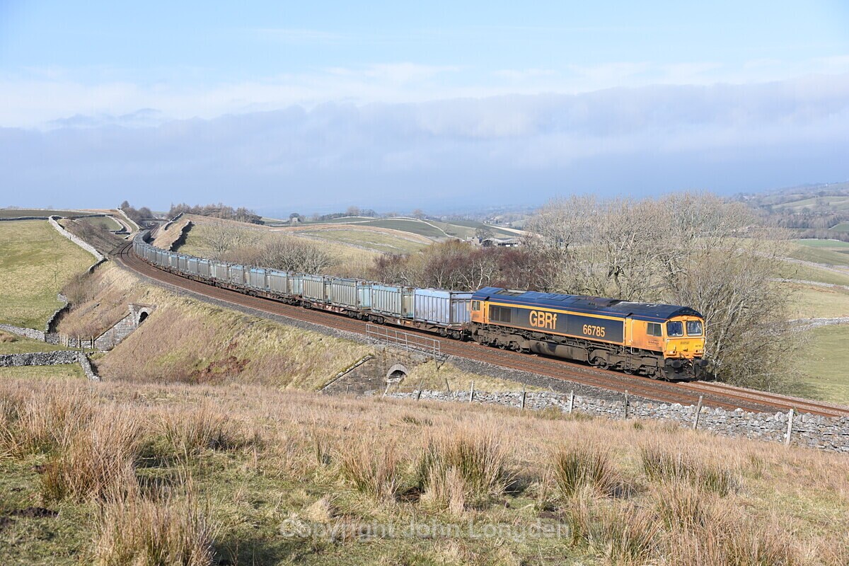 JL - 3.3.21 66785 6Z97 Kirkby Thore - Drax, Birkett Common - Birkett Common (southbound)